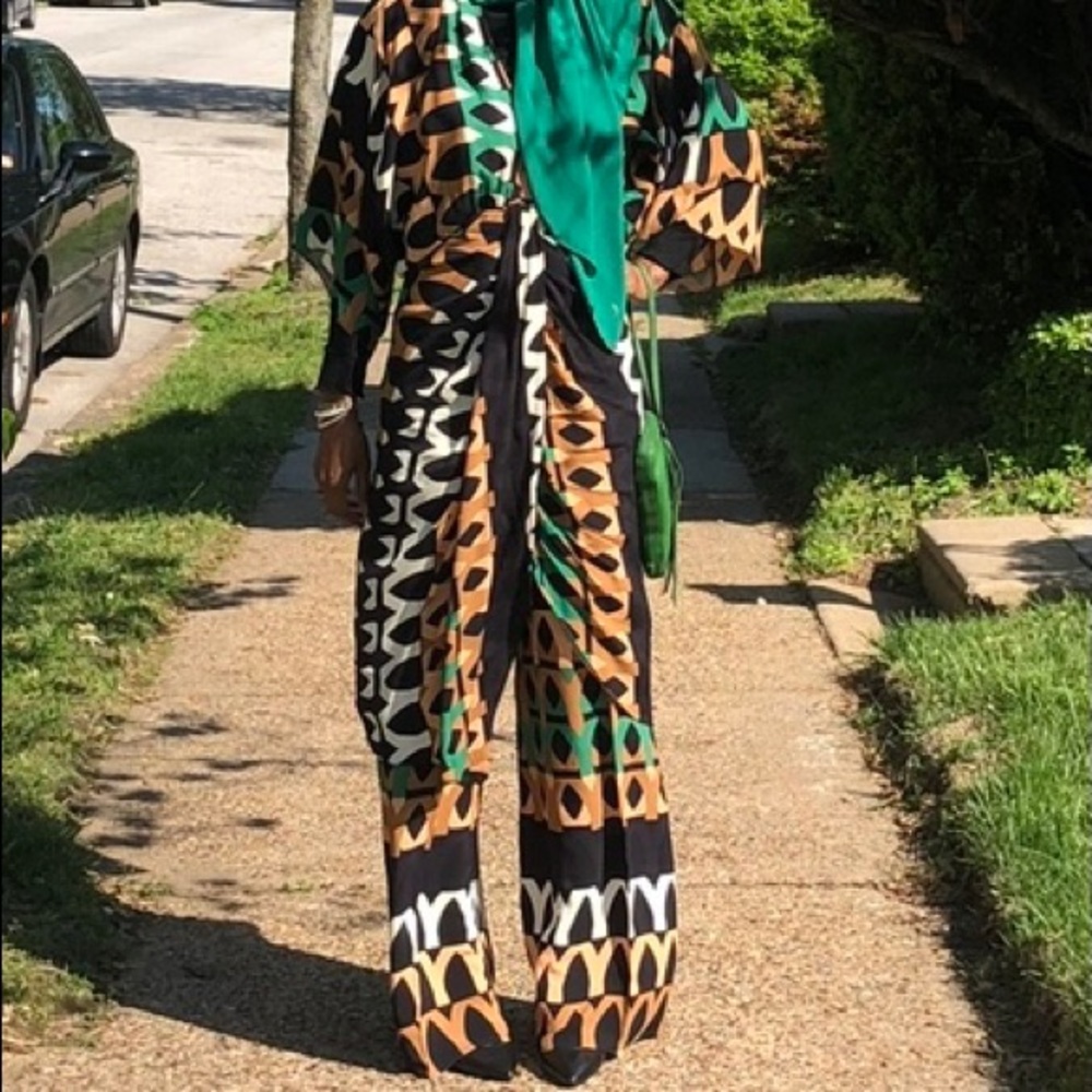 Zara Tribal Print Pants & Dress set